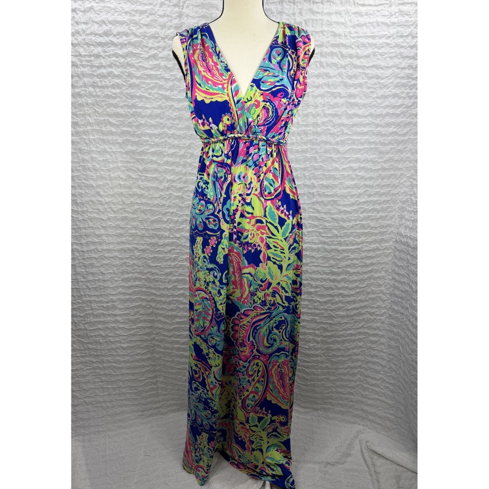 Philosophy Republic Clothing Womens Paisley Sleeveless Maxi Dress Multicolor S